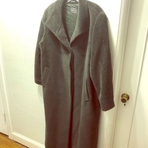 Cinzia Rocca long green llama jacket.